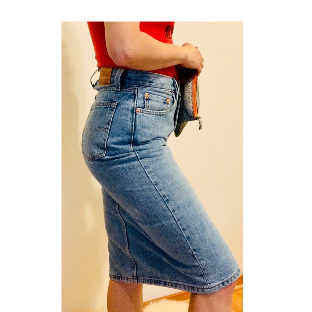 Levi's Classic Blue Pencil Skirt